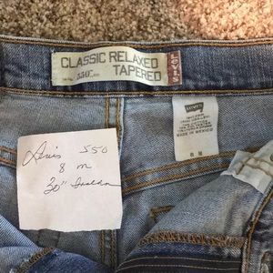 Levi jeans size 8 with 30” inseam